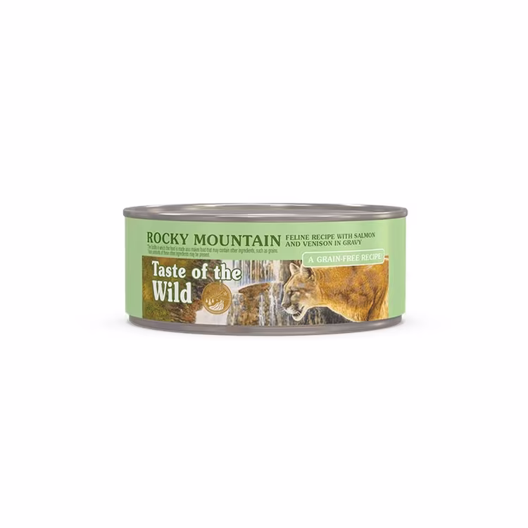 Taste of the Wild Rocky Mountain Feline Formula Salmon & Roasted Venison in Gravy.avif